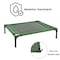 Pet Adobe Elevated Portable Pet Bed Cot-Style 30 in x24 in x7 in for Dogs and Small Pets, Indoor/Outdoor, Green 588609JJG - alternate 3